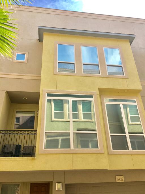 High ceilings and lots of windows