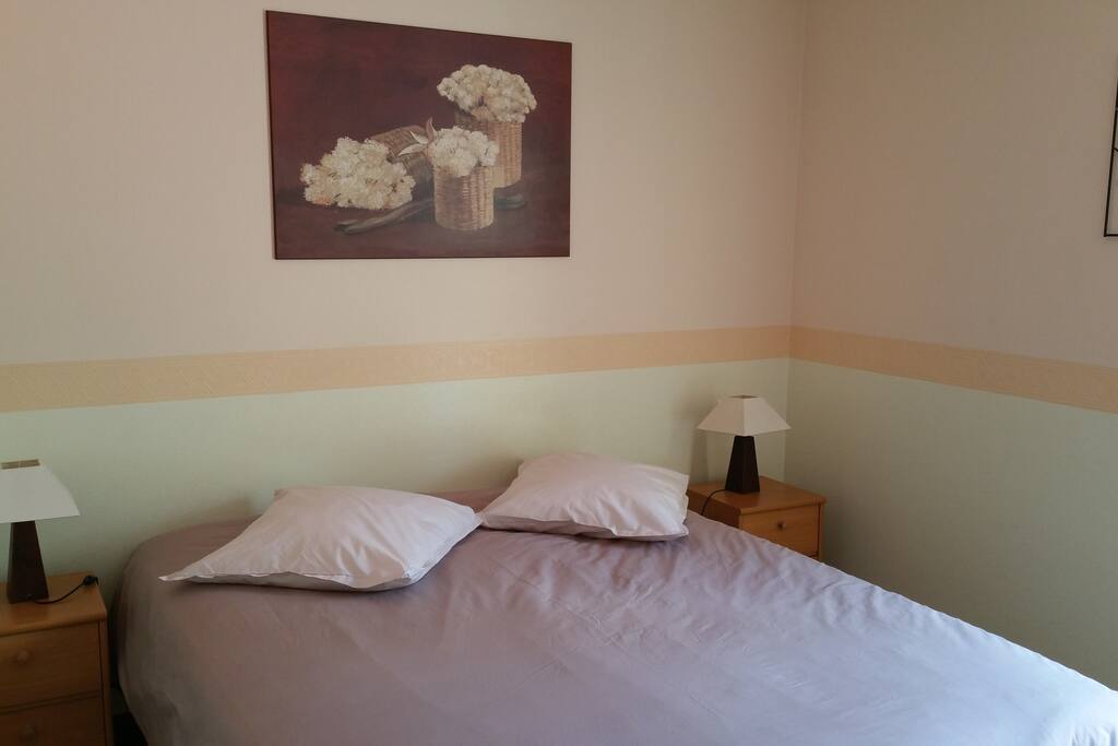 Chambre avec lit queen size