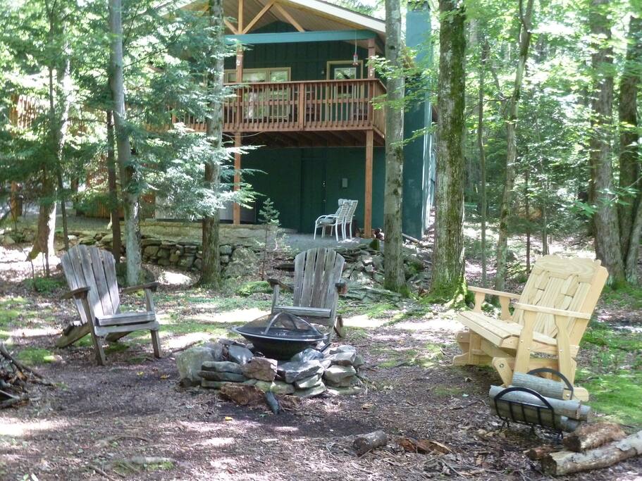 View of house from stream
