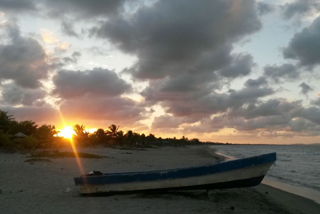 La playa del Caribe, justo en San Juan del Mar