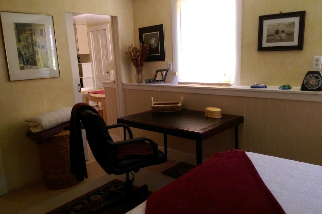 Multiple desk areas.