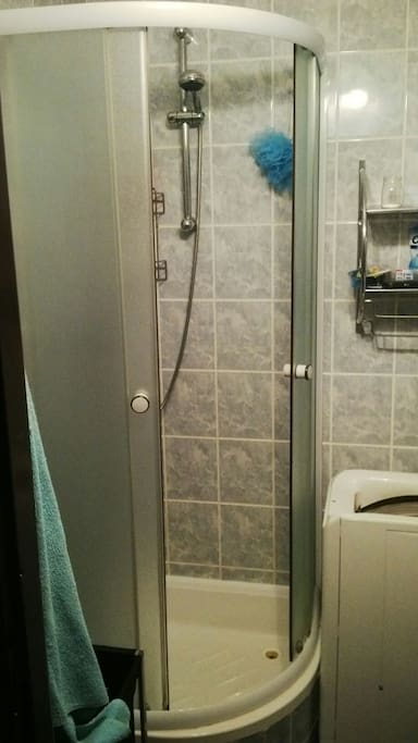 bathroom with shower and toilet