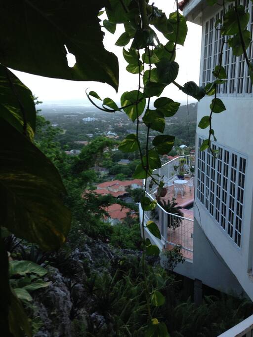 View of the city from entrance