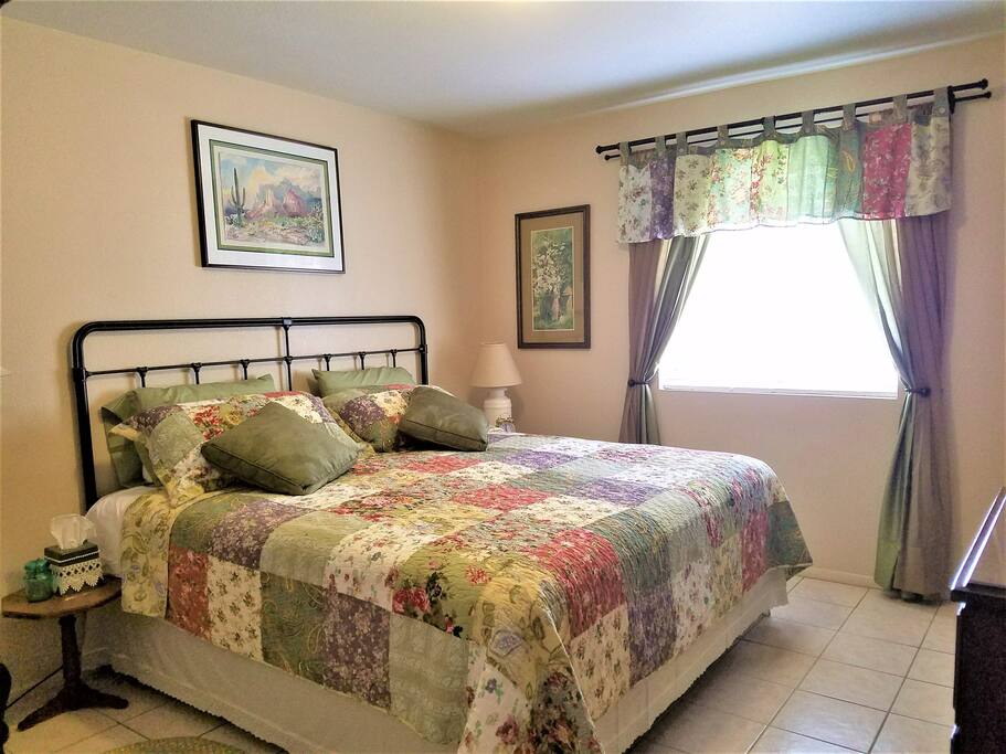 Old Ranch Style Master Bedroom From Yesteryear, King Bed and Private Bath,TV