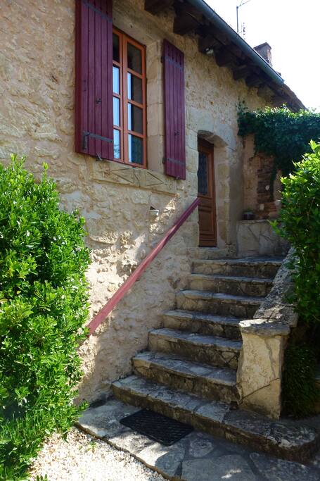 l'entrée privative du gîte