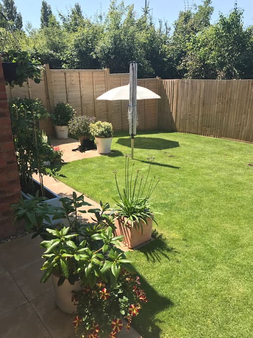 West Facing Rear Garden - Ideal for a relaxing evening joining us for a glass of wine or a cheeky G&T