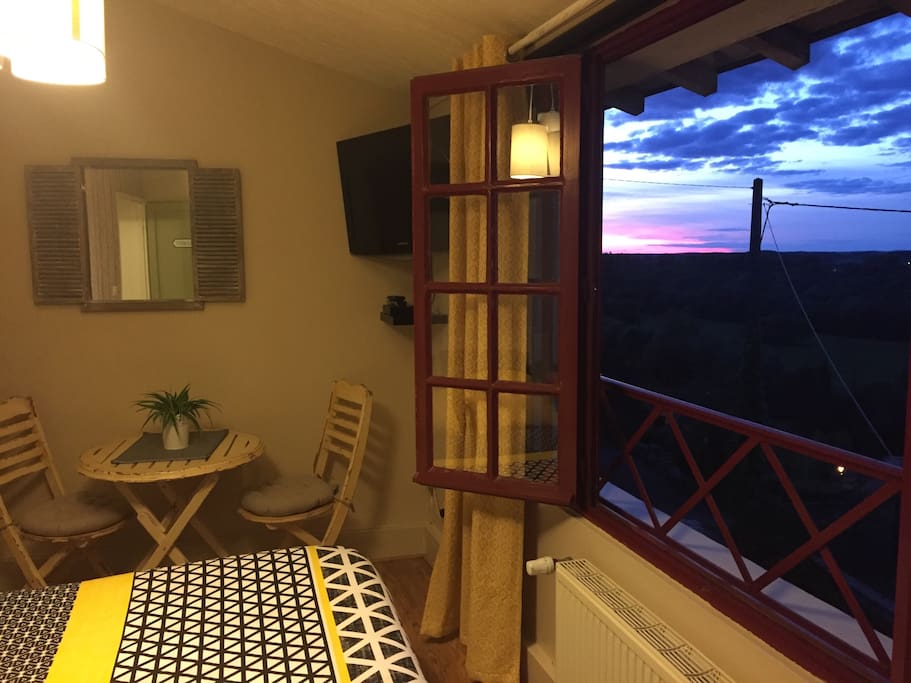 Couché de soleil sur la Loire