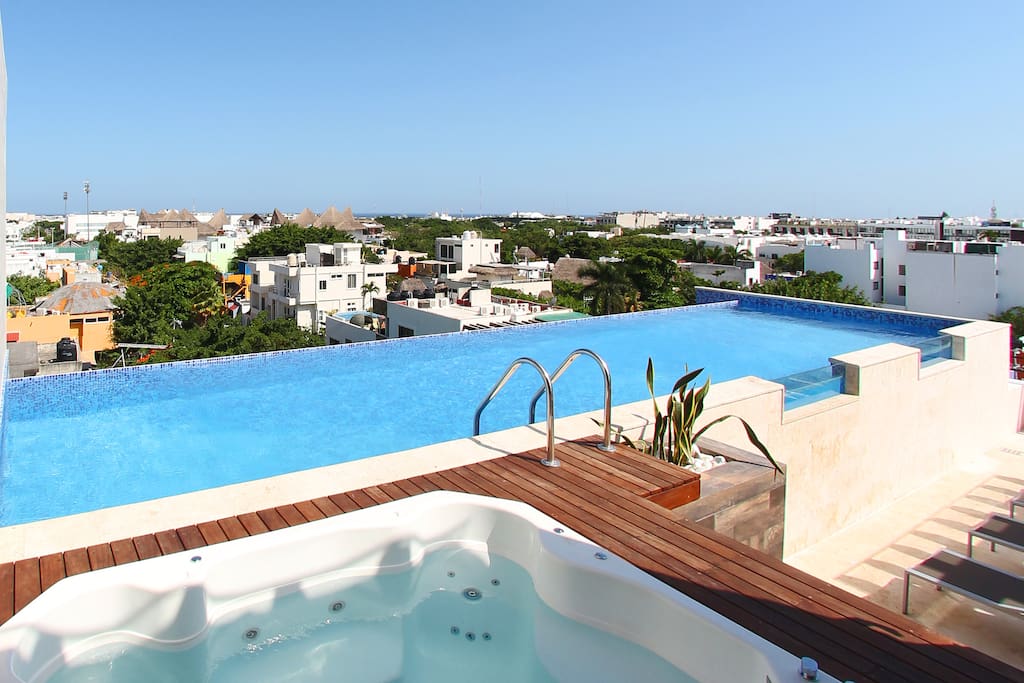 Jacuzzi + Swimming Pool Area
