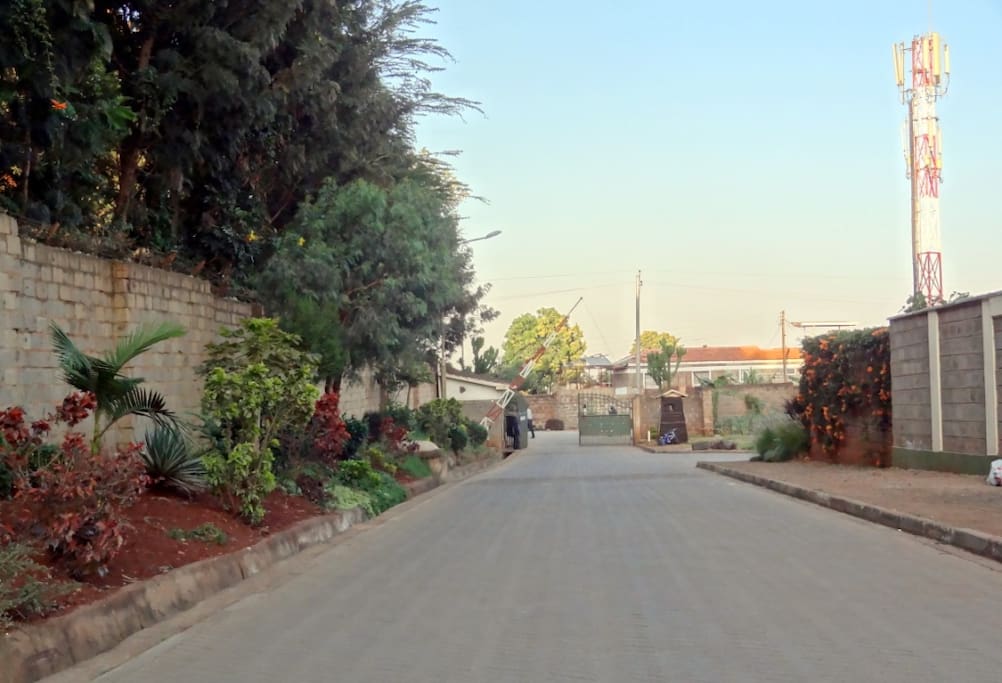 Entrance to gated community