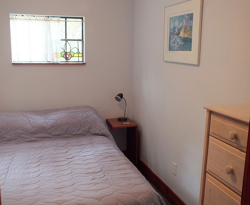 Vlastná spálňa s manželskou posteľou.