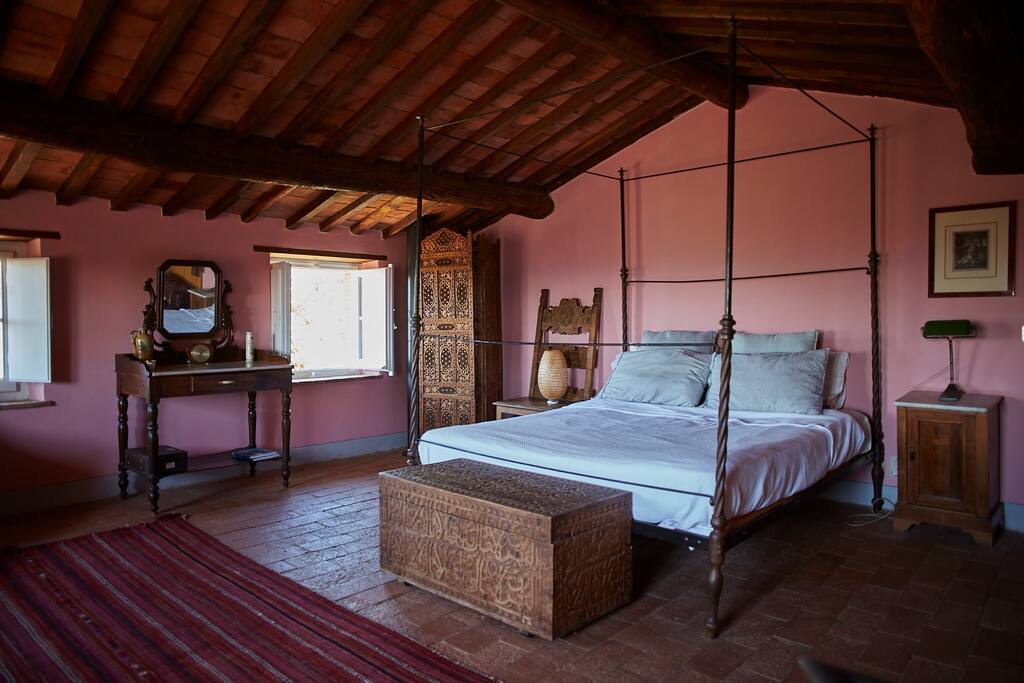 Master bedroom in the tower