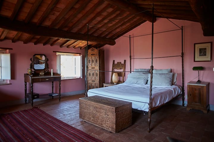 Master bedroom in the tower 