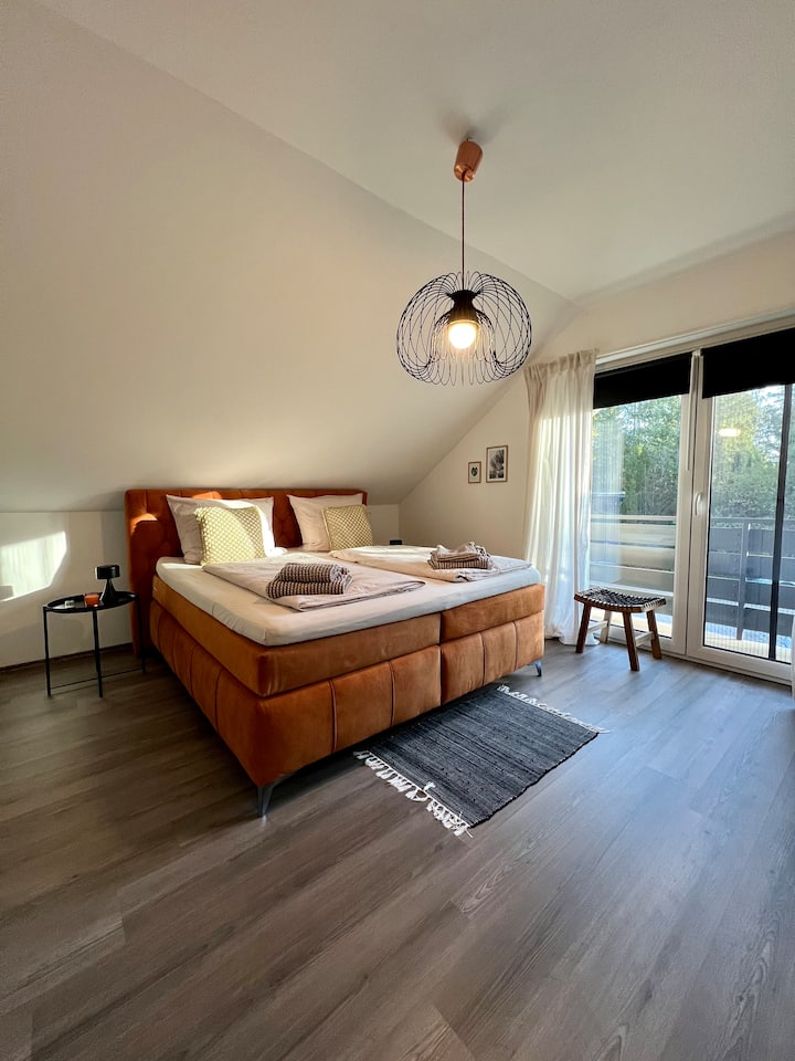 ห้องนอน 1 พร้อมเตียงคู่