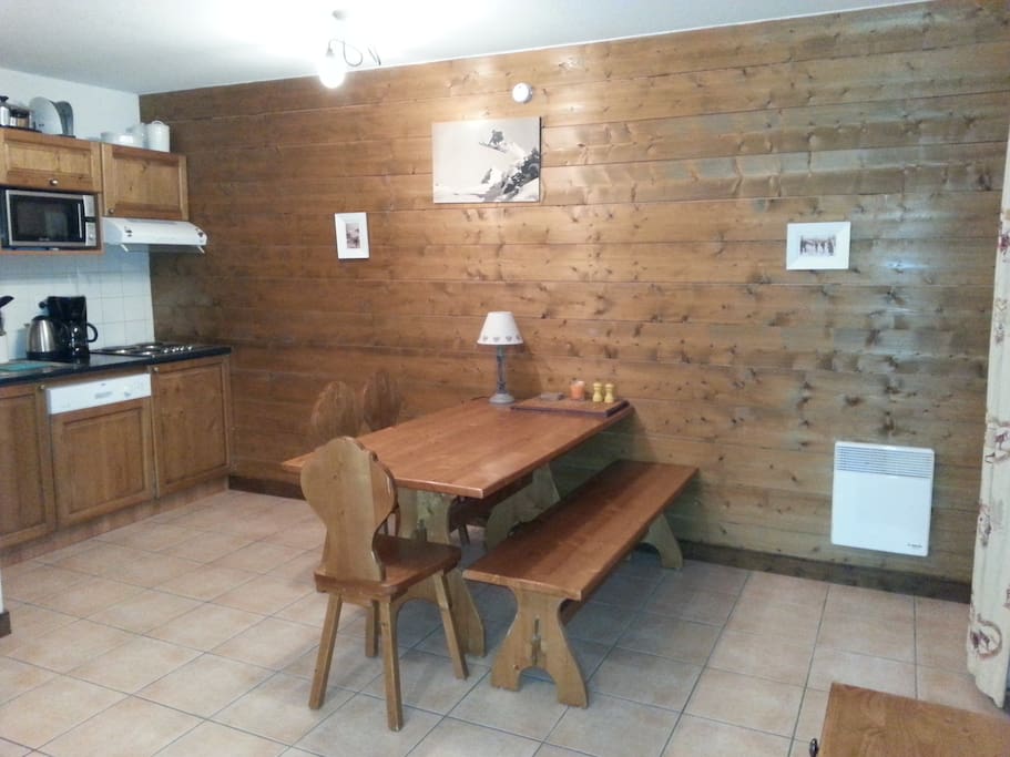Kitchen and dining area