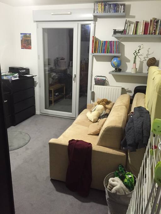 The bedroom that is rent.. Sofa bed + cupboard