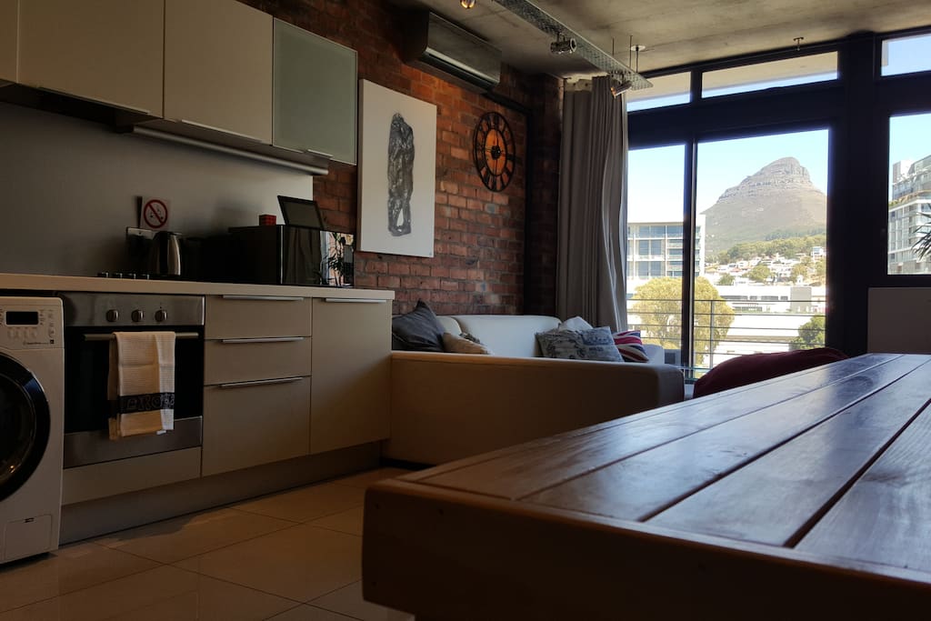 View of Signal Hill from the dining table