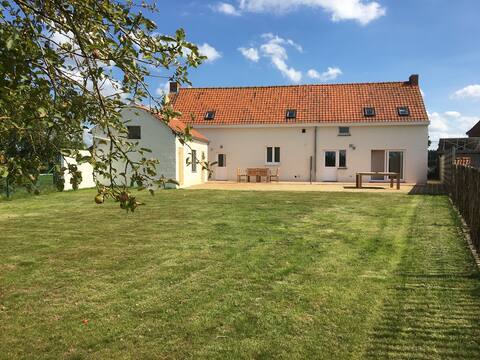 Rural cozy double house, max. 18 people.