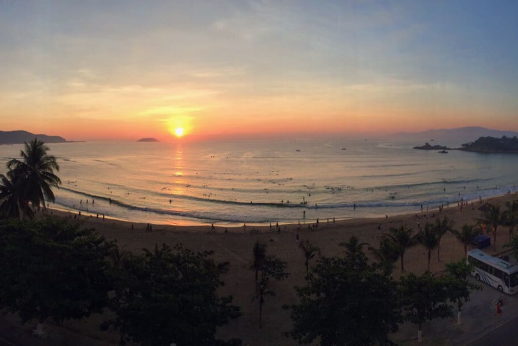 Guest can enjoy the sunset either from the bedroom or few steps to the beach..