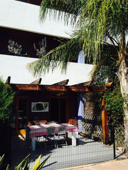 Terraza muy agradable para relajarse y disfrutar del clima.
