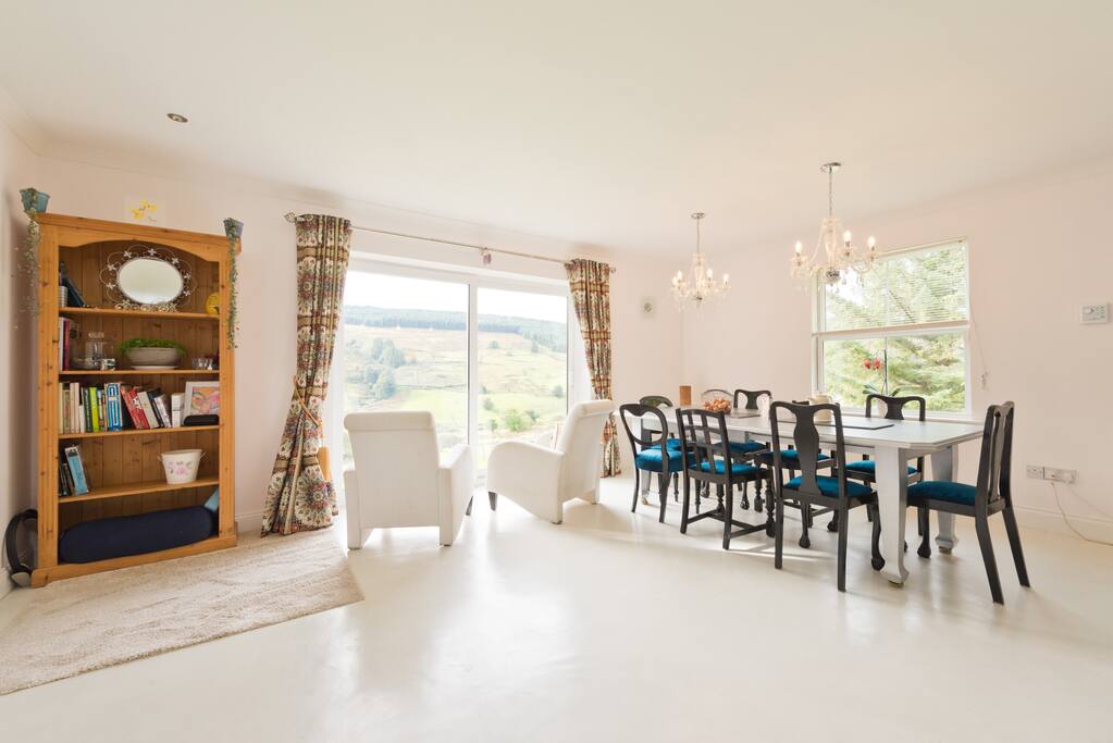 Breakfast room. Wicklow Way Accommodation close to Johnnie Fox's Pub.