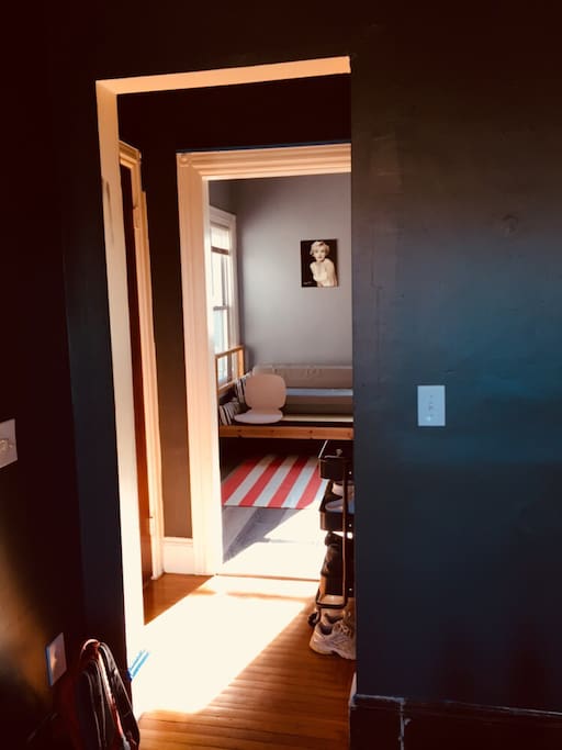 View of the guest bedroom from livingroom
