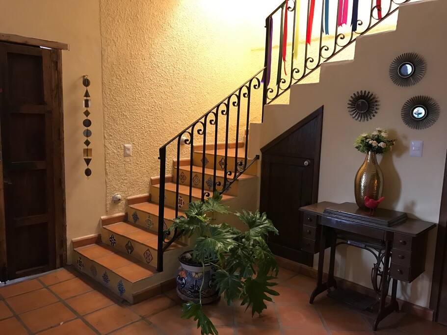 Original Spanish tile entry area.