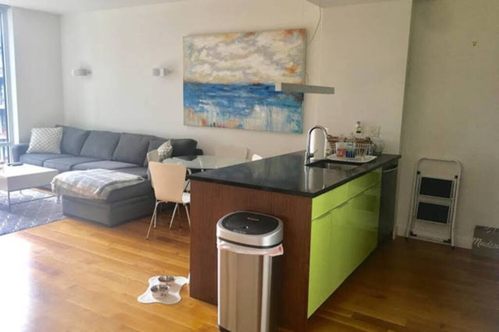 Open concept kitchen