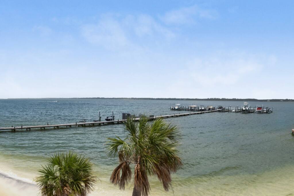 View of pier to fish off of