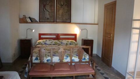 La Porticella room with bathroom and kitchenette