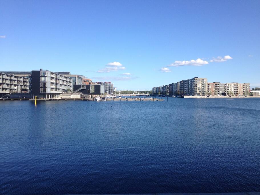 Teglholmen on the left