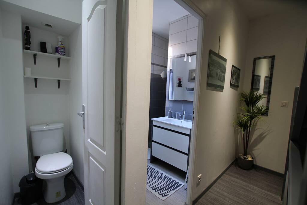 wc et salle de bain