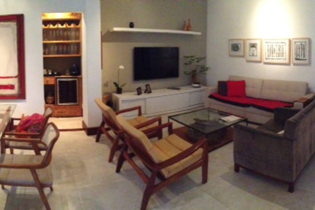 sala de estar e jantar