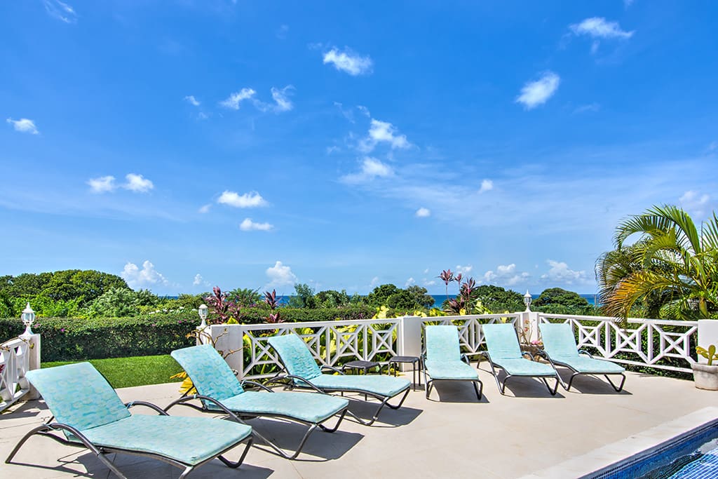 Ample sun beds to enjoy outside