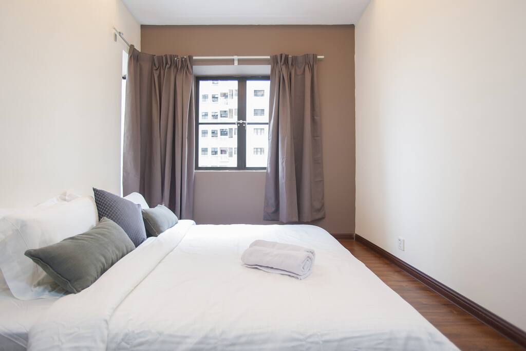 This room comes with an excellent view of the swimming pool