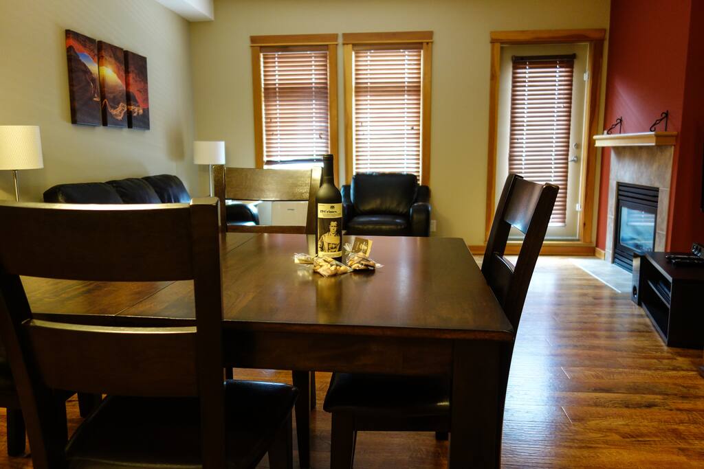 Dining and living room.