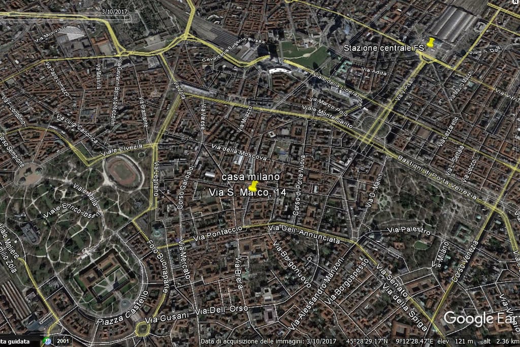 Mappa vista dall'alto