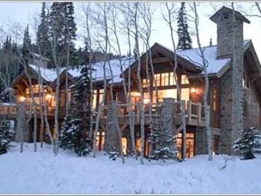 Front of our Larkspur home - ski in ski out location