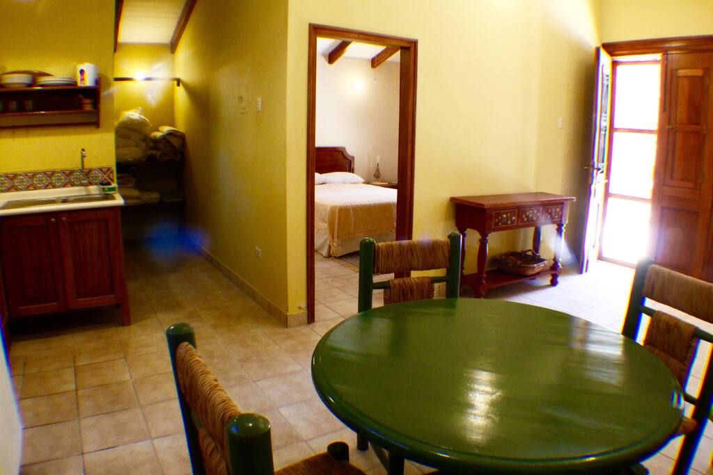 Interior de las cabañas