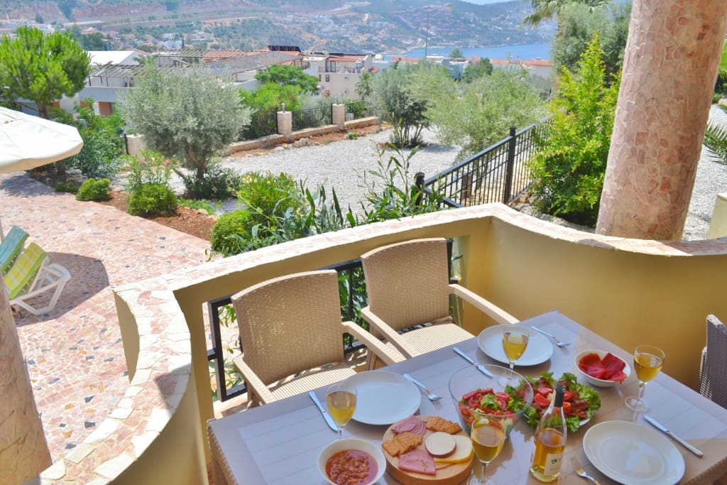 Enjoy al fresco dining on the balcony