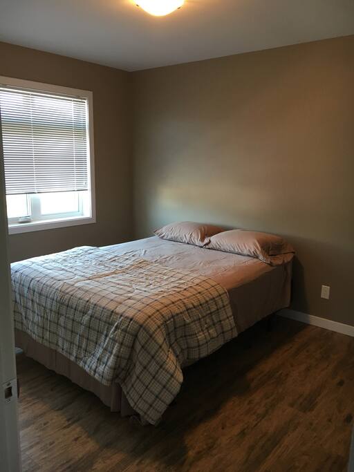 Master Bedroom, features walk in closet. Brand new queen size memory foam mattress.