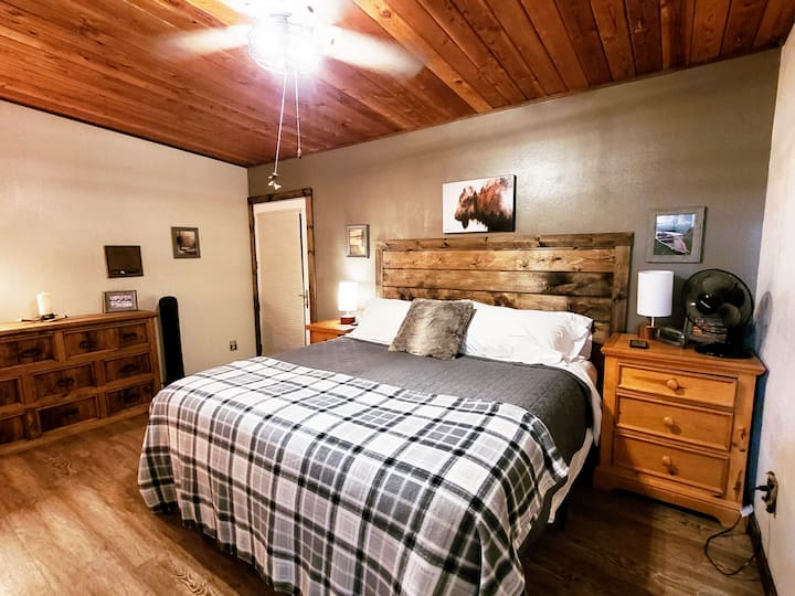 King suite with direct pool access