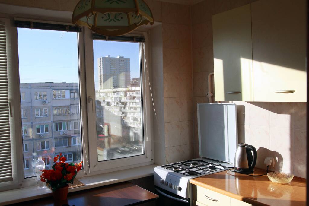 large and bright kitchen