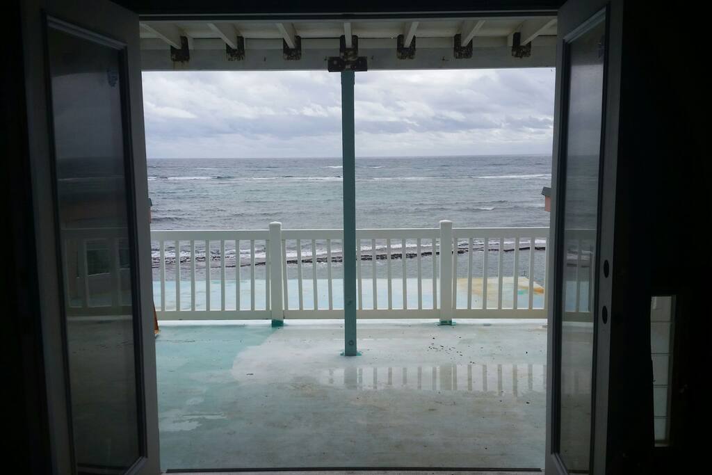 Master bedroom deck
