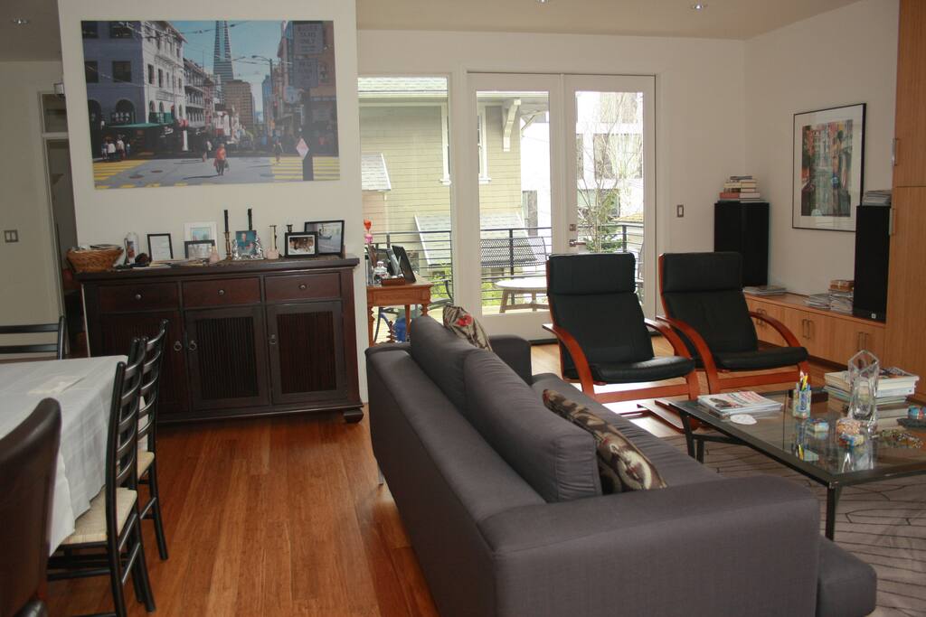 2nd floor main living room with patio