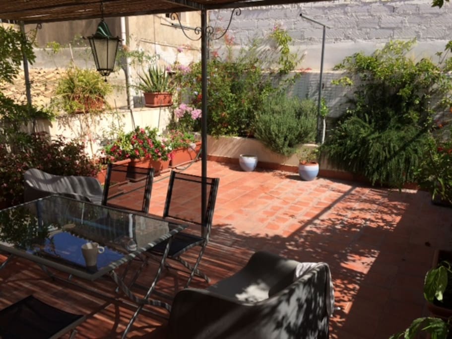 la parte esterna della terrazza