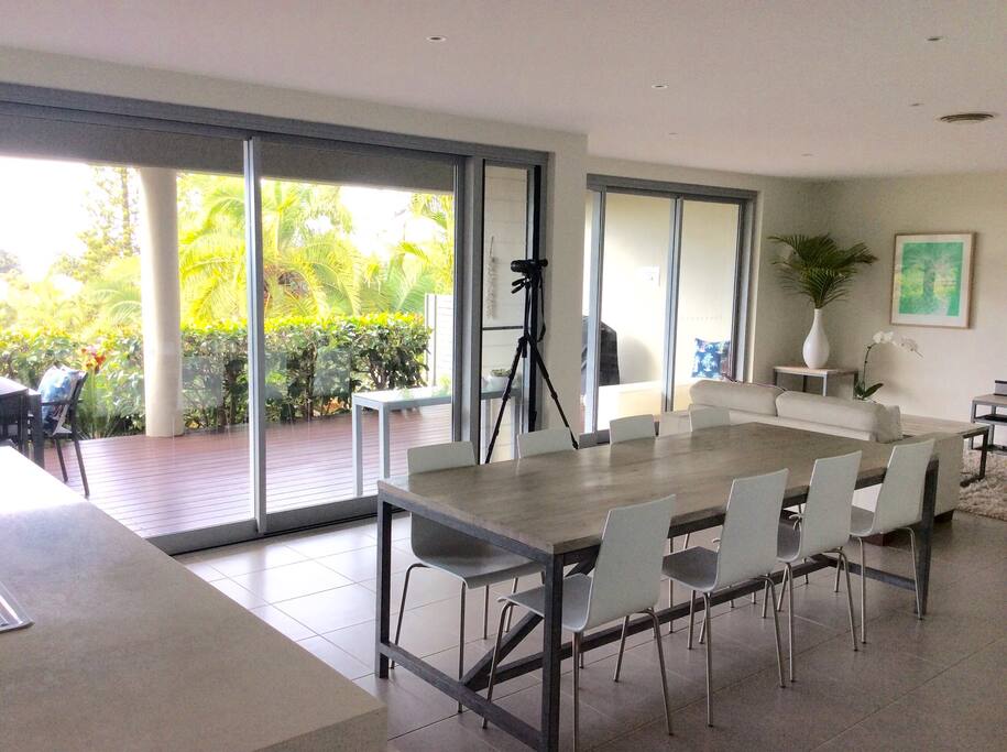 Large outside deck