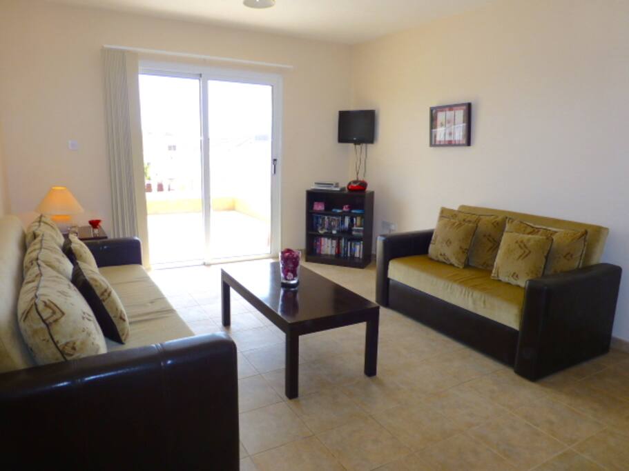 Living area with air-conditioning.