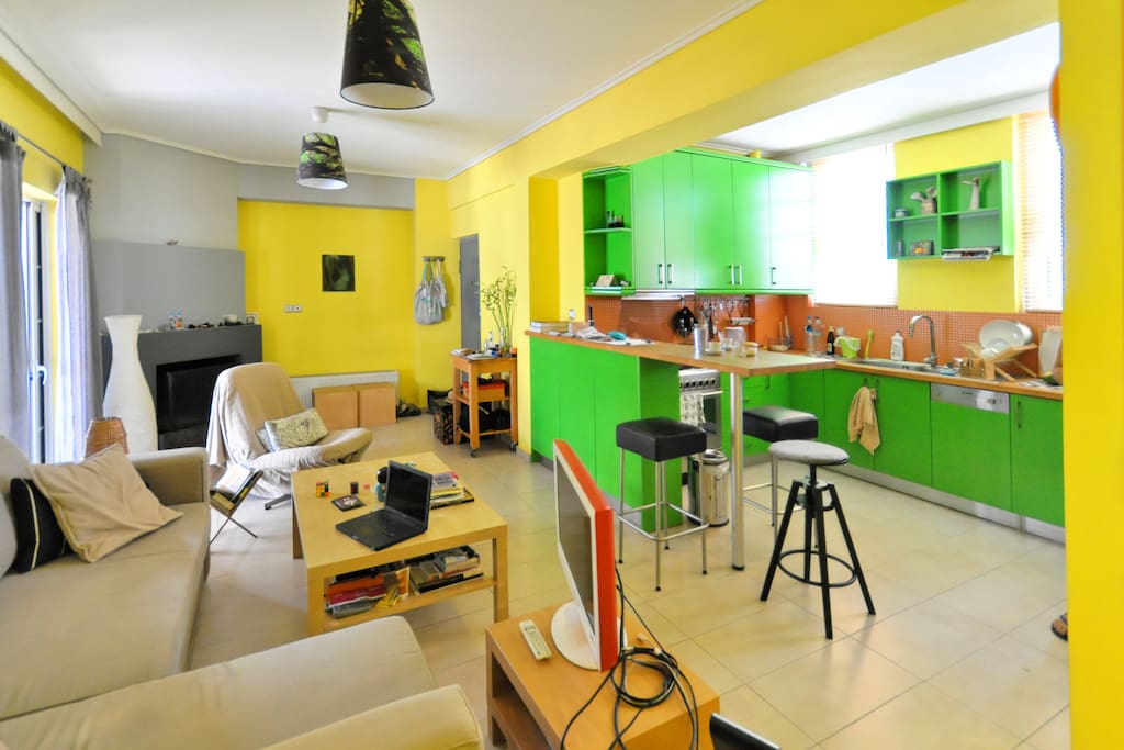 my living room and kitchen all for shared use