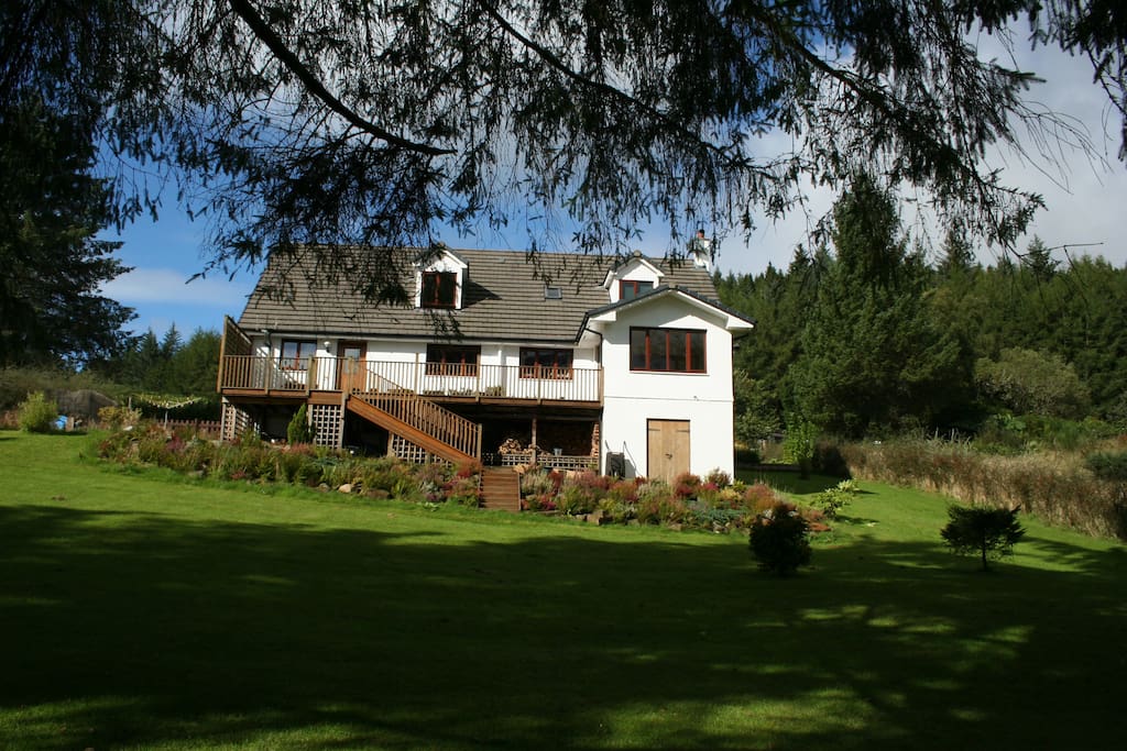 Set in a generous garden
