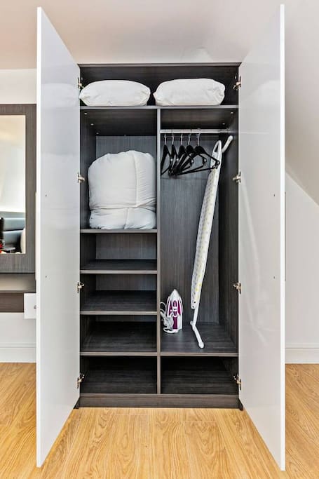 Plenty of storage and hanging space